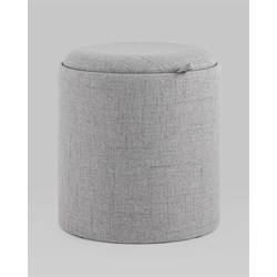 Пуф Стул Груп Хюгге S, с ящиком, рогожка серая - фото 16956659