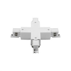 Коннектор для трековых систем DesignLed CN-3F-X-WH - фото 16958062
