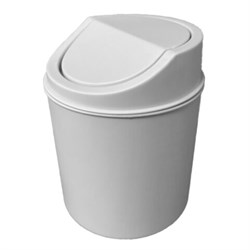 Контейнер, урна, ведерко для мусора НАСТОЛЬНОЕ, 2,4 л., 165x135мм, белый, BoomHouse, 238897 - фото 16959613