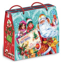 Подарок новогодний "ЗИМА ПОЛНА ЧУДЕС", НАБОР конфет 1000 г, картонная коробка, МОСУПАК - фото 16959787