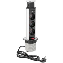 Выдвижной встраиваемый блок розеток GTV AE-BPW3S60-80 - фото 16959977