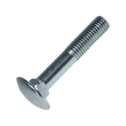 Мебельный оцинкованный болт Саморезик 8,0х35 DIN603 90 шт - фото 16966046
