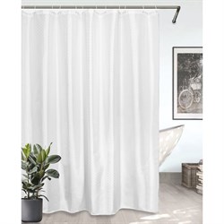 Комплект штора и кольца Bath Plus 180x200 dobby star - фото 16966482