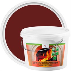 Краска для печей и каминов Резолюкс 0,9 кг красно-коричневый - фото 16967334