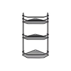 Угловая полка в ванную Tekno-tel ES076B - фото 16991500