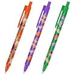 Ручка шариковая автоматическая с принтом FUNSTER (ФАНСТЕР) "TASTY FOOD", корпус soft-touch, СИНЯЯ, узел 0,7 мм, линия письма 0,35 мм, 144403 - фото 17000779