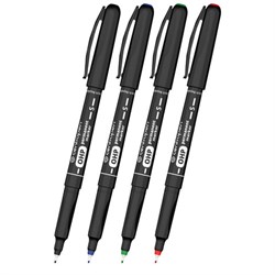 Маркеры перманентные для любой гладкой поверхности, НАБОР 4 шт., 4 ЦВЕТА, CENTROPEN "OHP", 0,3 мм, 2634/4, 626340401 - фото 17000820