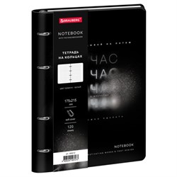 Тетрадь на кольцах А5, 175х215 мм, 120 л., под кожу, BRAUBERG VISTA, "Сейчас", 405212 - фото 17000981