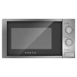 Микроволновая печь VEKTA MS720AHS, объем 20 л, мощность 700 Вт, механическое управление, таймер, серебро, MCO00053722 - фото 17000988