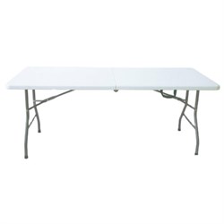 Стол складной NOSTRESS (НОСТРЕСС) "Country FT-005" (1800х700х740 мм), НАГРУЗКА до 150 кг, пластик, белый, 680054 - фото 17011950