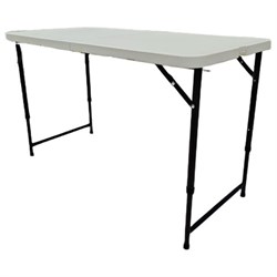 Стол складной NOSTRESS (НОСТРЕСС) "Country FT-004" (1220х610х740/580 мм), НАГРУЗКА до 150 кг, пластик белый, 680055 - фото 17011951