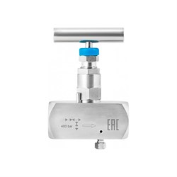 Клапан РОСМА SS-V4 Ду15 Ру400 игольчатый одновентильный, нержавеющий, ВР/ВР G1/2 - фото 17014026