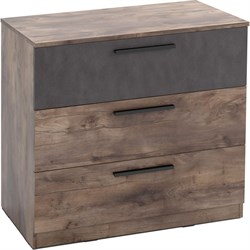 Комод спальня Мебельград Глазго 3 ящ Таксония / Металл Бруклин - фото 17014218