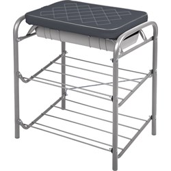 Банкетка Nika НИКА Haushalt НБ2 НБ2/SL cерый/темно-серый - фото 17020165