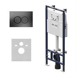 Инсталляция для подвесного унитаза AM.PM MasterFit с клавишей ProC L, матовый черный - фото 17022667