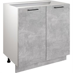 Шкаф - стол Атмосфера 80см с двумя дверцами Simple Н800 Ателье светлое/ Белый - фото 17031983