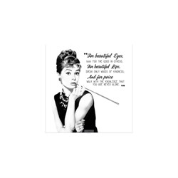 Тканевая шторка для ванной комнаты Melodia della vita MZ-54 Одри Хепберн - фото 17063623