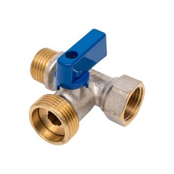 Трехпроходной шаровый кран для подключения гидротехнических бытовых приборов в том числе стиральной машины FASHUN A232 - фото 17063954