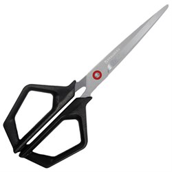 Ножницы BRAUBERG "Super black" 170 мм, черные, 3-сторонняя заточка, ручки из ABS-пластика, 238854 - фото 17067281