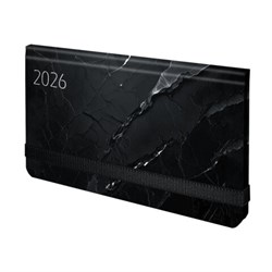 Еженедельник датированный 2026 с резинкой 171х93 мм, BRAUBERG, твердый, УФ-ЛАК, 64 л., "Marble", 117357 - фото 17072604