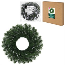 Венок новогодний, диаметр 42 см "Волшебство", литой ПЭТ, ЗОЛОТАЯ СКАЗКА, 592516 - фото 17073603