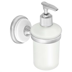 Стеклянный дозатор для жидкого мыла Solinne Blanco - фото 17076077