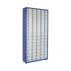 Шкаф Sembol Plastik TMD5 комплект/80 ящиков, 930x230x1860 мм - фото 17090542