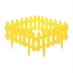 Садовое ограждение МАСТЕРСАД ПЛСД-желт - фото 17091847