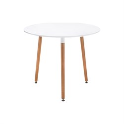 Деревянный стол Woodville Lorini 60 white / wood - фото 17098115