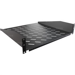 Полка переднего крепления NTSS глубина 450мм, крепление 19 2U, черный RAL 9005 - фото 17103551