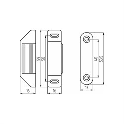 Магнитная защелка Mebax 00-00002168 - фото 17106635