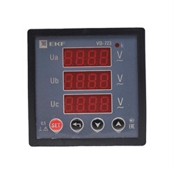 Цифровой вольтметр на панель EKF PROxima SQ - фото 17112826