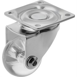 Полиуретановое прозрачное мебельное колесо А5 44035S - фото 17114808