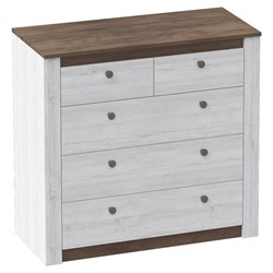 Комод спальня Мебельград Даллас 5 ящ Дуб Винтерберг/Таксония - фото 17117659