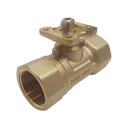 Двухходовой латунный шаровой кран TECHNO 2025А - фото 17122513