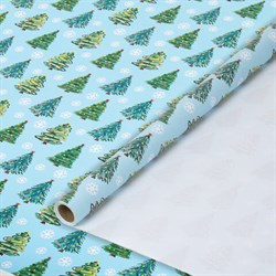 Бумага упаковочная мелованная BIG SIZE новогодняя "Волшебство", 0,7х10 м, ЗОЛОТАЯ СКАЗКА, 592197 - фото 17137772