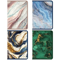 Папка на молнии для документов и тетрадей пластиковая BRAUBERG "Мрамор", А4, 330х230 мм, 0,5 мм, ассорти, 273932 - фото 17148604