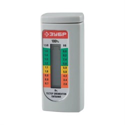 Тестер уровня заряда батарей для элементов питания ЗУБР 59260 - фото 17168456
