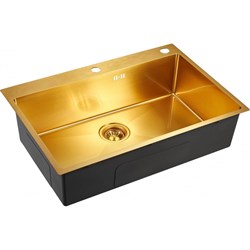 Мойка универсального монтажа EMAR EMB-125A PVD Nano Golden - фото 17174878