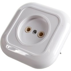 Одноместная розетка Кунцево-Электро ВАЛЕНТИНА РС10-153 - фото 17179031