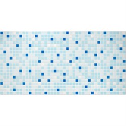 Панель панель пвх на стену Grace Мозаика синяя - фото 17180478