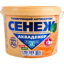 Антисептик для дерева СЕНЕЖ АКВАДЕКОР - фото 17196389