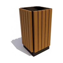 Уличная урна 7 скамеек Вертикаль - фото 17203693