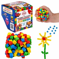 Конструктор-пластилин "GUMMY BLOCKS", разноцветные детали, 4 цвета, 1TOY, Т23937 - фото 17216870