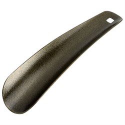 Ложка (рожок) для обуви с ушком МЕТАЛЛИЧЕСКАЯ 15 см, антик БРОНЗА, SHEGRA (ШЕГРА), LUXE, 702513 - фото 17225687