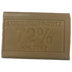 Мыло хозяйственное 72% 300 г (Меридиан), без упаковки, МИНПРОМТОРГ - фото 17225696