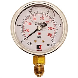 Радиальный глицериновый гидравлический виброустойчивый манометр АРКАИМ WKP1007 - фото 17233980