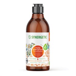 Гель для душа 380 мл, SYNERGETIC "Карамельное яблоко и ваниль", натуральный, биоразлагаемый, 400005 - фото 17238630