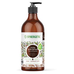 Гель для душа 750 мл, SYNERGETIC "Кофе и зеленый лайм", натуральный, биоразлагаемый, 400007 - фото 17238633