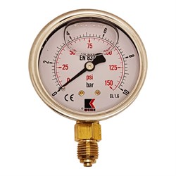 Радиальный глицериновый гидравлический виброустойчивый манометр АРКАИМ WKP1007 - фото 17243605